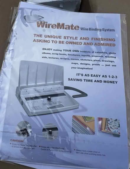 Photo of free Book binding system mint condition (Basingstoke RG22) #3