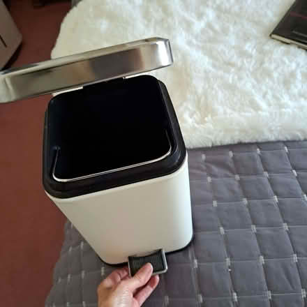 Photo of free Small Cream/ Silver Pedal Bin (Charminster BH8) #4