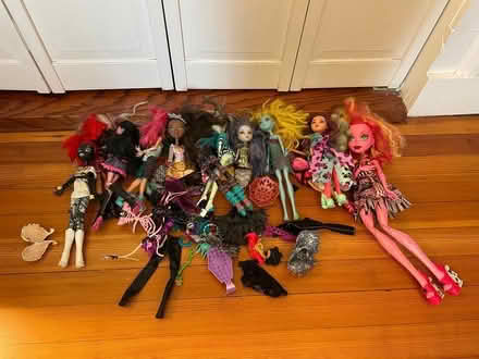 Photo of free Monster High castle and dolls (Brookline) #3