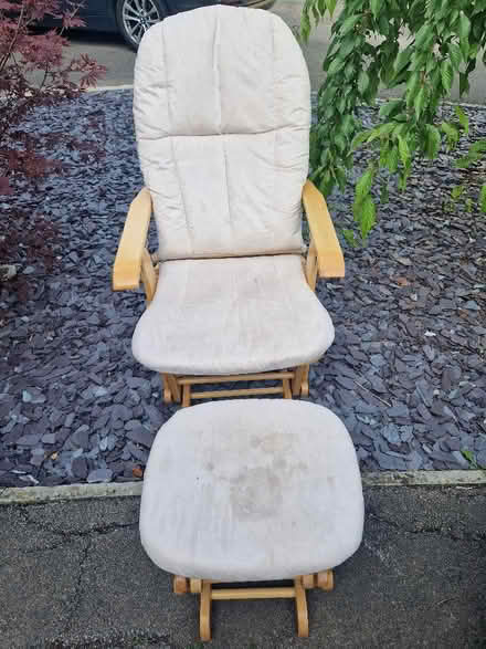 Photo of free Gliding chair for nursing/relaxing with footstool (Up Hatherley GL51) #2