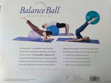 Photo of free Inflatable balance ball with pump (Macclesfield SK11) #2