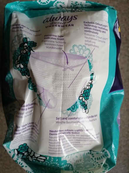Photo of free Always discreet Underwear (Wolverhampton (WV10)) #3