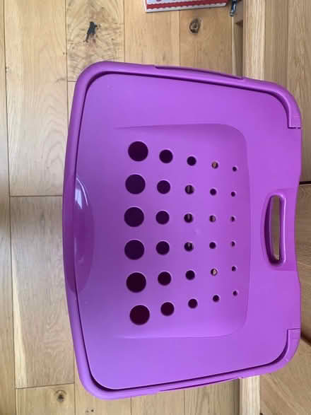 Photo of free Small purple laundry basket (Combe Down BA2) #1