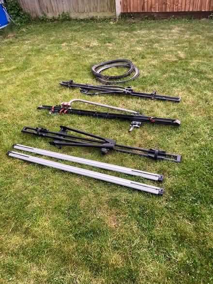 Photo of free Thule Roof bars, bike racks and (Morden SM4) #1
