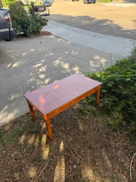 Photo of free Wood coffee table (Lafayette) #1