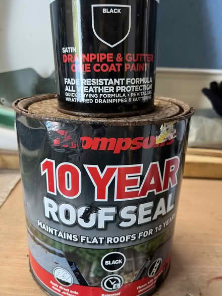Photo of free Black paint for roof and pipes (Redruth) #1