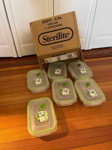 Photo of free 6 tupperware with vent lids (Brookline) #1