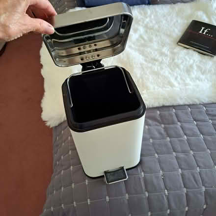Photo of free Small Cream/ Silver Pedal Bin (Charminster BH8) #2
