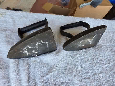 Photo of free A pair of old hand irons (Old Basing RG24) #3