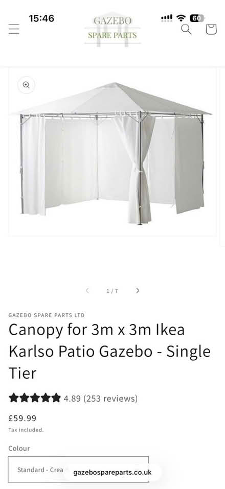 Photo of free IKEA Karlso replacement canopy (Whitton TW3) #1