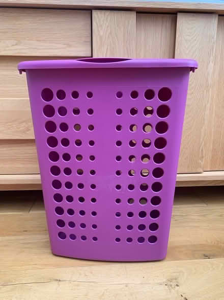 Photo of free Small purple laundry basket (Combe Down BA2) #3