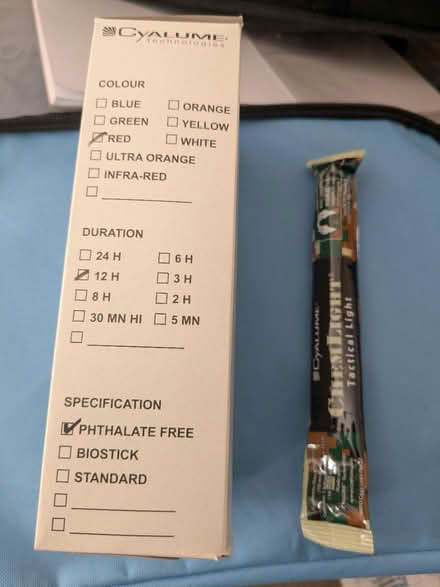Photo of free 10 x chem light sticks Red (Farnborough) #2
