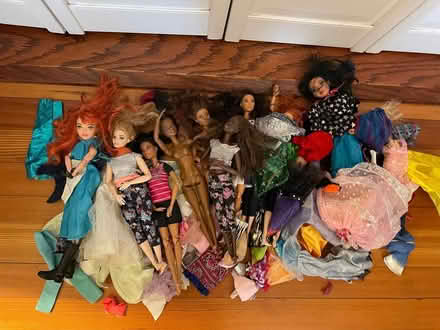 Photo of free Barbie dolls with clothes/furniture (Brookline) #3