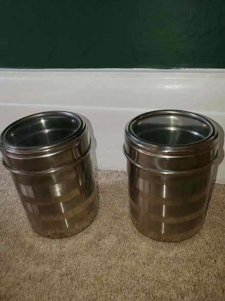 Photo of free 2x metal tea/food caddies (Moortown LS17) #1