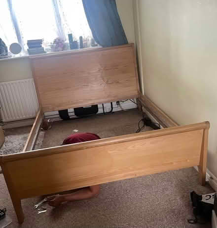 Photo of free Double bed frame with slate (Two Mile Ash) #1