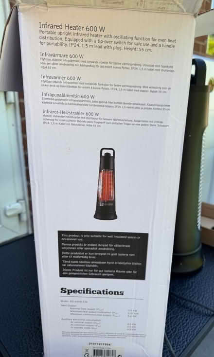 Photo of free Oscillating portable patio heater (Astley Village PR7) #2