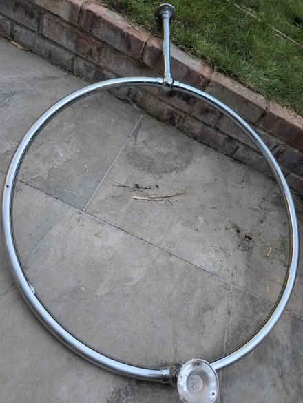 Photo of free Circular chrome shower rail 77cm (East Finchley N2) #1