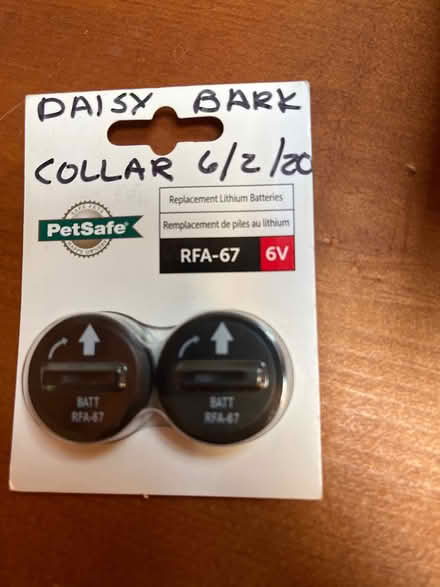 Photo of free Bark collar batteries brand new (Central Marin) #1