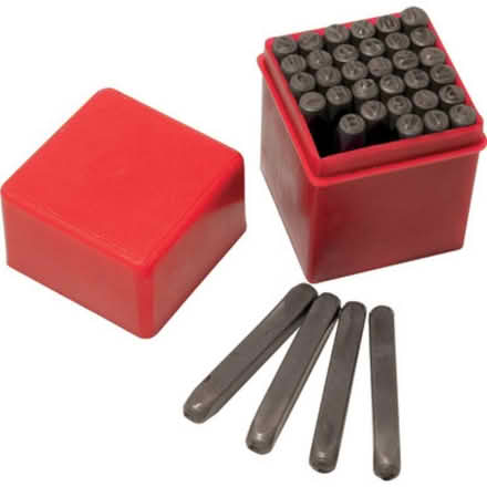 Photo of Letter / number punch set (SK8 Cheadle) #1