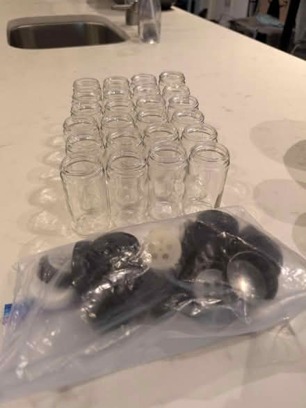 Photo of free Set of glass spice jars w/ lids (The Beaches) #1