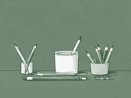 Photo of free Art materials - pencils, paint set, felt pens (Haslingfield CB23) #1