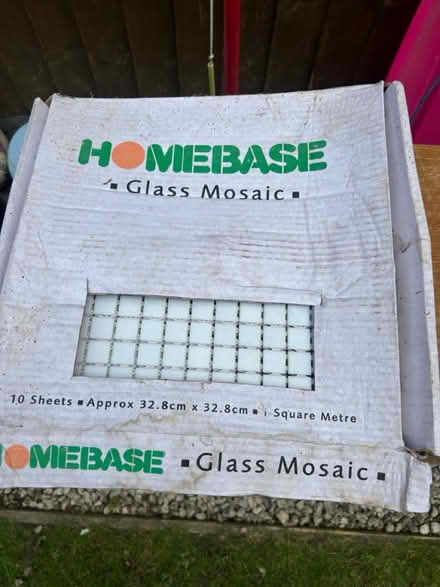 Photo of free Homebase glass mosaic tiles (Bisley Woking GU24) #1