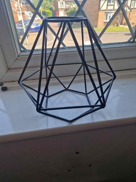 Photo of free Black metal geometric frame light shade (Up Hatherley GL51) #1