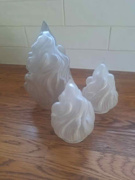 Photo of free 3 x glass lamp shades (Bedhampton PO9) #1