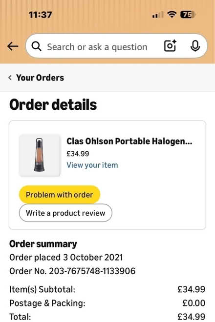 Photo of free Oscillating portable patio heater (Astley Village PR7) #4