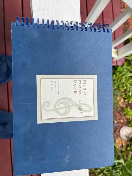 Photo of free music manuscript book (Red Hook) #1