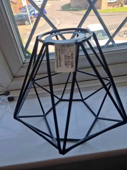 Photo of free Black metal geometric frame light shade (Up Hatherley GL51) #2