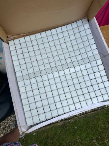 Photo of free Homebase glass mosaic tiles (Bisley Woking GU24) #2