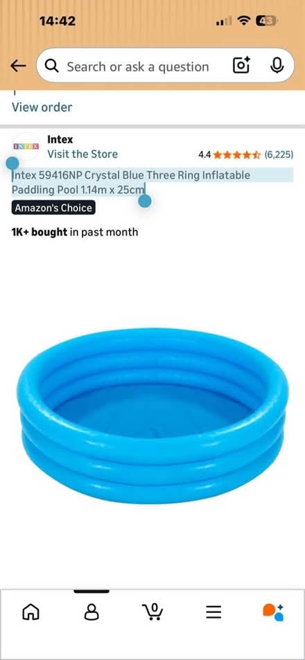 Photo of free Small paddling pool with inflatable sides (Astley Village PR7) #1