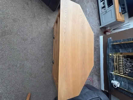 Photo of free Solid oak corner tv unit (Runcorn) #2