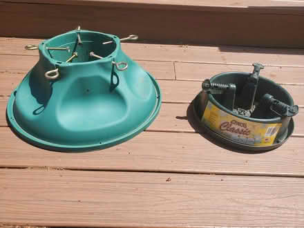 Photo of free Two Christmas tree stands (Downtown Bothell) #1