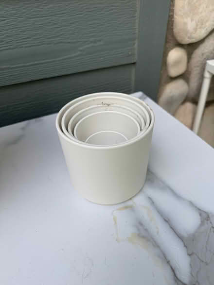 Photo of free Small White Pots (Lafayette) #1