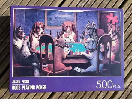 Photo of free Dogs playing poker jigsaw puzzle (Guildford, GU2) #1