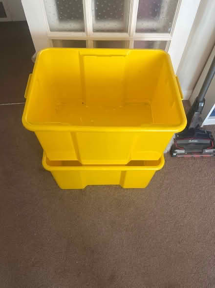 Photo of free Yellow storage boxes (Cheam SM3) #1