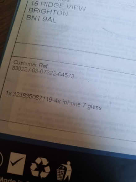 Photo of free iPhone 7 glass protectors x 3 (Coldean BN1) #2