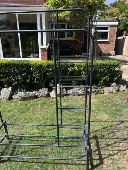 Photo of free Freestanding metal clothes rack (Kempston) #2