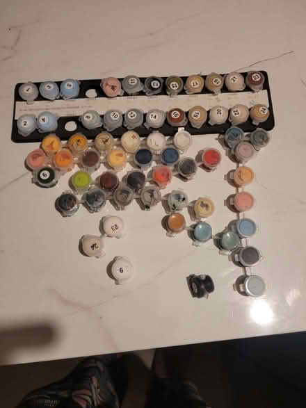 Photo of free Tiny paint pots (Stoneleigh, Epsom) #1