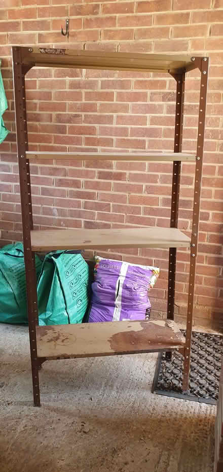 Photo of free 4 shelf metal rack (Wokingham RG40) #1