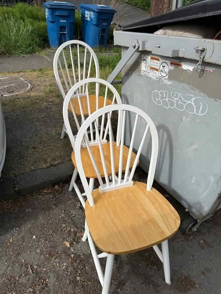Photo of free 3 kitchen chairs (Eastlake) #1