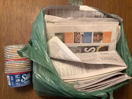 Photo of free Newspapers and yogurt cups (Rutledge, Delaware County) #1