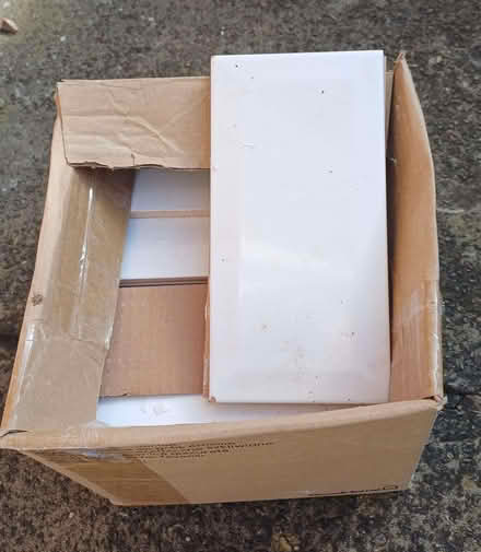 Photo of free Box of White Metro Tiles (Dean Row SK9) #1