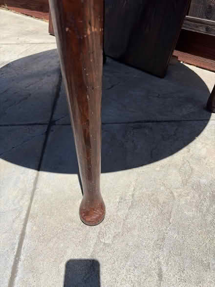 Photo of free 48” round table with 2 leaves (Bascom/Union Campbell) #3