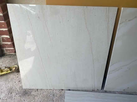 Photo of free 3 large porcelain tiles (Badger Farm) #2
