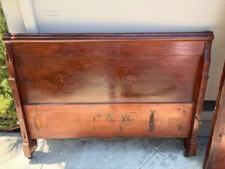 Photo of free Full size sleigh bed (Bascom/Union Campbell) #2