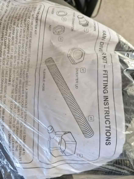 Photo of free Rain diverter kit for filling water butts. (Colwall Stone WR13) #1