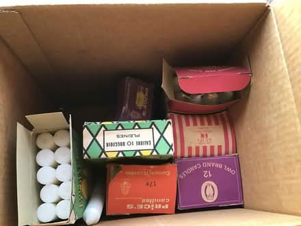 Photo of free Box of old white unused candles (Presteigne LD8) #1